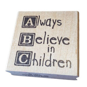 Always Believe in Children Global Ideas Rubber Stamp school teacher church